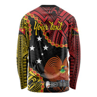 Personalised Papua New Guinea 49th Anniversary Long Sleeve Shirt Hapi De bilong Indipendens Papua Niugini
