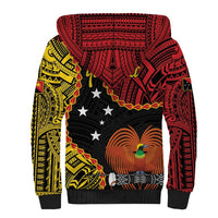 Personalised Papua New Guinea 49th Anniversary Sherpa Hoodie Hapi De bilong Indipendens Papua Niugini LT9 - Polynesian Pride