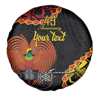 Personalised Papua New Guinea 49th Anniversary Spare Tire Cover Hapi De bilong Indipendens Papua Niugini