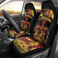 Personalised Papua New Guinea 49th Anniversary Car Seat Cover Bird of Paradise Unity In Diversity LT9 - Polynesian Pride