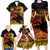 Personalised Papua New Guinea 49th Anniversary Family Matching Long Sleeve Bodycon Dress and Hawaiian Shirt Bird of Paradise Unity In Diversity