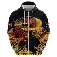 Personalised Papua New Guinea 49th Anniversary Hoodie Bird of Paradise Unity In Diversity LT9 - Polynesian Pride