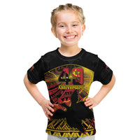 Personalised Papua New Guinea 49th Anniversary Kid T Shirt Bird of Paradise Unity In Diversity