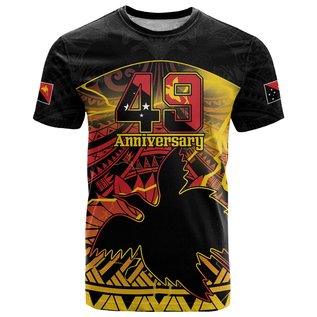 Personalised Papua New Guinea 49th Anniversary T Shirt Bird of Paradise Unity In Diversity