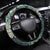 Hawaiian Hibiscus Tribal Vintage Motif Steering Wheel Cover Ver 1