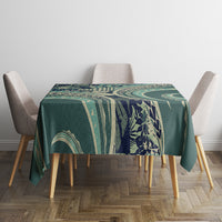 Hawaiian Hibiscus Tribal Vintage Motif Tablecloth Ver 1