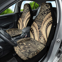 Hawaiian Hibiscus Tribal Vintage Motif Car Seat Cover Ver 2