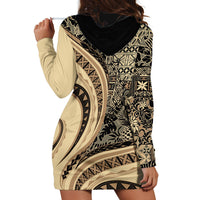 Hawaiian Hibiscus Tribal Vintage Motif Hoodie Dress Ver 2