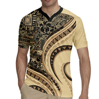 Hawaiian Hibiscus Tribal Vintage Motif Rugby Jersey Ver 2