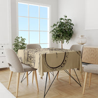 Hawaiian Hibiscus Tribal Vintage Motif Tablecloth Ver 3