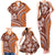 Hawaiian Hibiscus Tribal Vintage Motif Family Matching Tank Maxi Dress and Hawaiian Shirt Ver 5