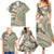 Hawaiian Hibiscus Tribal Vintage Motif Family Matching Summer Maxi Dress and Hawaiian Shirt Ver 6