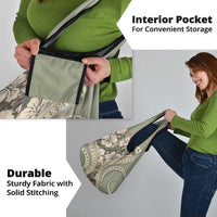 Hawaiian Hibiscus Tribal Vintage Motif Grocery Bag Ver 6