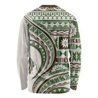 Hawaiian Hibiscus Tribal Vintage Motif Long Sleeve Shirt Ver 7