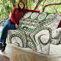 Hawaiian Hibiscus Tribal Vintage Motif Quilt Ver 7