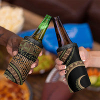 Hawaiian Hibiscus Tribal Vintage Motif 4 in 1 Can Cooler Tumbler Ver 8