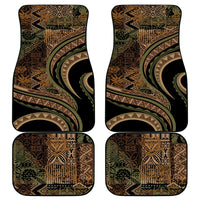 Hawaiian Hibiscus Tribal Vintage Motif Car Mats Ver 8