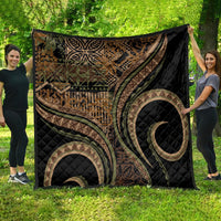 Hawaiian Hibiscus Tribal Vintage Motif Quilt Ver 8