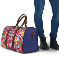 Hawaii Hibiscus Lei Travel Bag Hawaiian Flag Motif