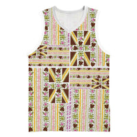 Hawaii Lokelani Pikake Lei Basketball Jersey Hawaiian Flag Motif