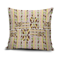 Hawaii Lokelani Pikake Lei Pillow Cover Hawaiian Flag Motif