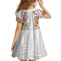 Hawaii Tropical Twist Lei Family Matching Off Shoulder Maxi Dress and Hawaiian Shirt Hawaiian Flag Motif
