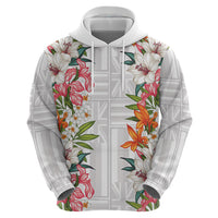 Hawaii Tropical Twist Lei Hoodie Hawaiian Flag Motif