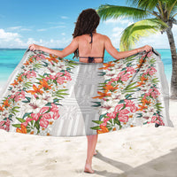 Hawaii Tropical Twist Lei Sarong Hawaiian Flag Motif