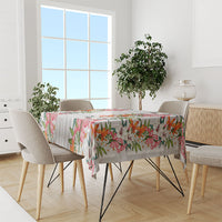 Hawaii Tropical Twist Lei Tablecloth Hawaiian Flag Motif