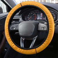 Australia New Zealand Rugby Steering Wheel Cover Gold Aboriginal Wallabies and Maori Black Fern - Polynesian Pride