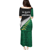 South Africa and Aotearoa Rugby Puletasi Springboks Black Fern Maori Vibe LT9 - Polynesian Pride