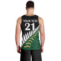 Custom South Africa and Aotearoa Rugby Men Tank Top Springboks Black Fern Maori Vibe LT9 - Polynesian Pride