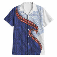 Ula Fala Red Samoa Chief Hawaiian Shirt Samoan Art Black Tribal