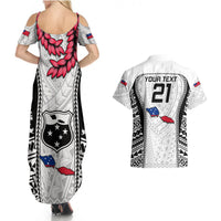 Custom Samoa Rugby Couples Matching Summer Maxi Dress and Hawaiian Shirt Go Champions World Cup 2023 Polynesian Unique LT9 - Polynesian Pride
