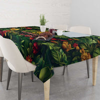 Meri Kirihimete Kakapo Tablecloth New Zealand Christmas with Tropical Vibe