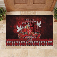Custom Tonga 676 Haʻamonga ʻa Maui Rubber Doormat Tongan Sipi Tau Unique Dance