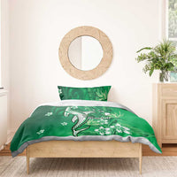 Personalized Hawaiian Maori Hammerhead Shark Bedding Set Omaomao Plumeria LT9 - Polynesian Pride