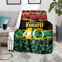 Vanuatu 46th Year Anniversary Blanket 30 July 1980 Hibiscus Seamless Pattern LT9 - Polynesian Pride