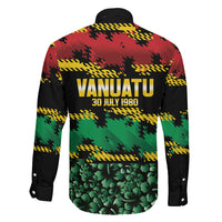Vanuatu 46th Year Anniversary Family Matching Long Sleeve Bodycon Dress and Hawaiian Shirt 30 July 1980 Hibiscus Seamless Pattern LT9 - Polynesian Pride