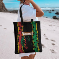 Vanuatu 46th Year Anniversary Tote Bag Tamtam Slit Drums Long God Yumi Stanap LT9 - Polynesian Pride