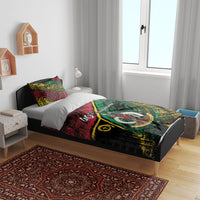 Vanuatu 46th Year Anniversary Bedding Set Vintage Grunge Vanuatu Flag Heritage LT9 - Polynesian Pride