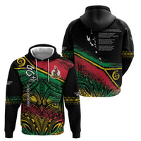 Vanuatu 46th Year Anniversary Hoodie Vintage Grunge Vanuatu Flag Heritage LT9 - Polynesian Pride