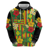 Hawaii Kanaka Maoli Hibiscus Hoodie Hawaiian Flag Motif