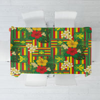 Hawaii Kanaka Maoli Hibiscus Tablecloth Hawaiian Flag Motif