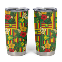 Hawaii Kanaka Maoli Hibiscus Tumbler Cup Hawaiian Flag Motif