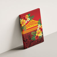Hawaii Ku Kia'i Mauna Canvas Wall Art Hibiscus Kakau Pattern