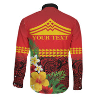 Hawaii Ku Kia'i Mauna Personalized Family Matching Short Sleeve Bodycon Dress and Hawaiian Shirt Hibiscus Kakau Pattern