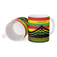 Hawaii Ku Kia'i Mauna Personalized Ceramic Mug Hawaiian Kanaka Maoli Motif