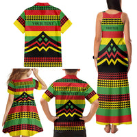Hawaii Ku Kia'i Mauna Personalized Family Matching Tank Maxi Dress and Hawaiian Shirt Hawaiian Kanaka Maoli Motif