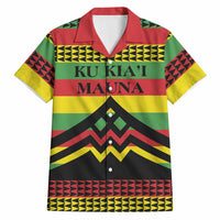 Hawaii Ku Kia'i Mauna Personalized Hawaiian Shirt Hawaiian Kanaka Maoli Motif LT9 Green - Polynesian Pride